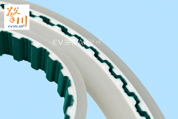 PU同步帶加PU膠綠布耐磨防滑食品包裝自動化生產(chǎn)線傳動帶廠家定制