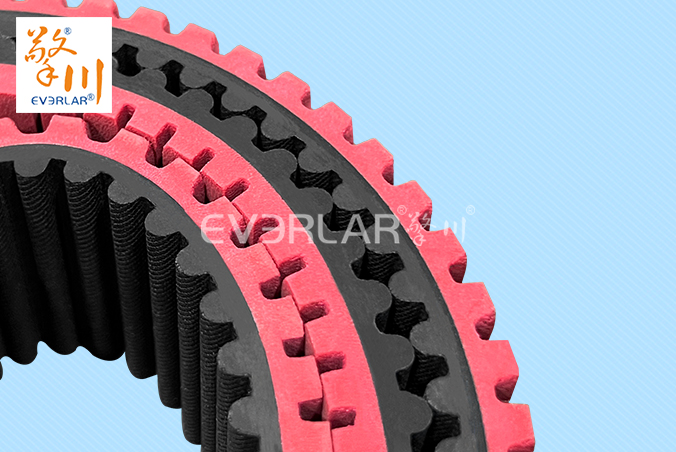 橡膠同步帶加紅膠開(kāi)槽耐磨防滑汽車零部件自動(dòng)化生產(chǎn)線傳動(dòng)帶
