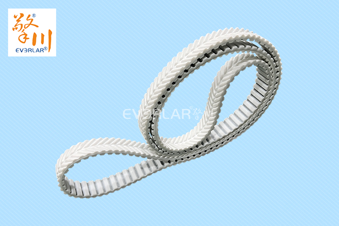 PU同步帶加PVC魚骨紋食品包裝分揀機耐磨工業(yè)傳動帶