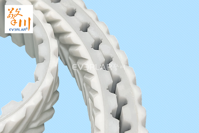 PU同步帶加PVC魚骨紋食品包裝分揀機耐磨工業(yè)傳動帶