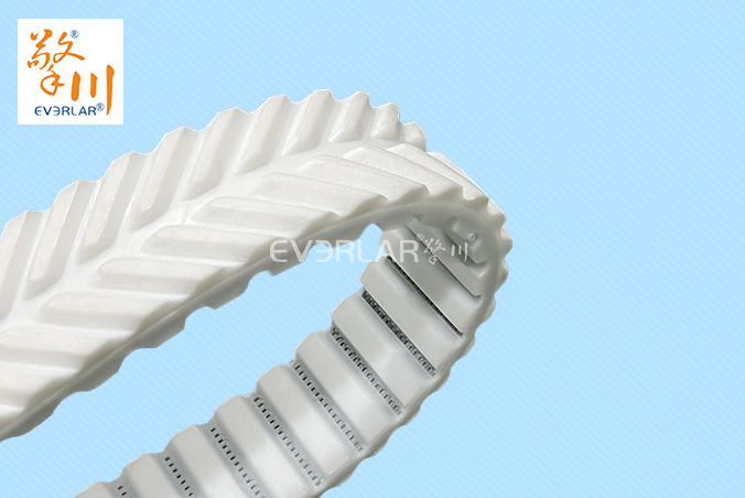 PU同步帶加PVC魚骨紋食品包裝分揀機耐磨工業(yè)傳動帶