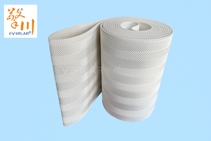 PVC輸送帶加魚(yú)骨紋耐磨耐切割食品包裝生產(chǎn)線(xiàn)設(shè)備傳送帶